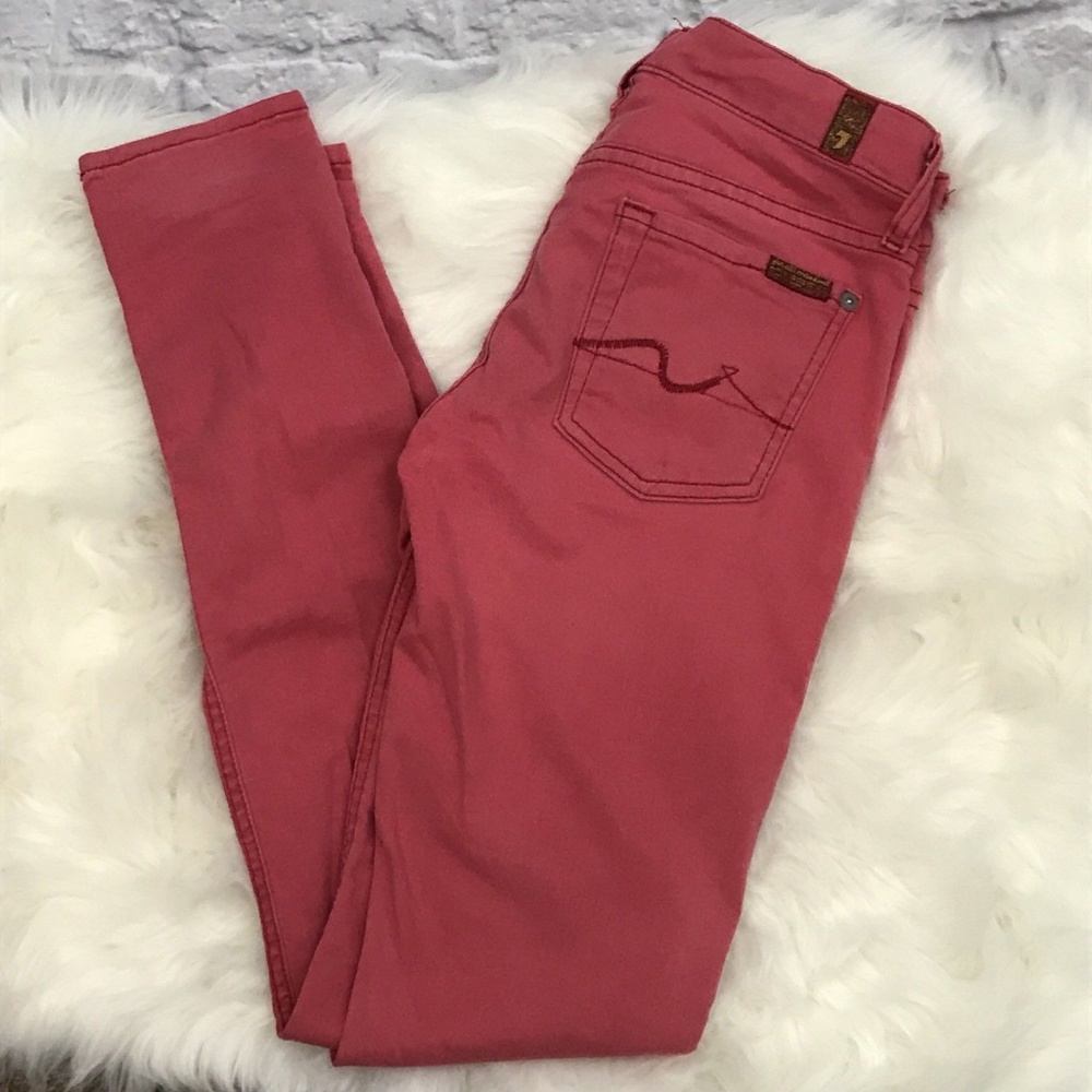 7 For All Mankind Gwenevere Skinny Womens Jeans 25